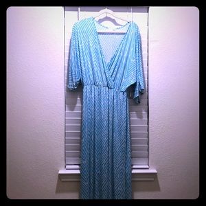 Zig Zag Stripe Maxi Dress